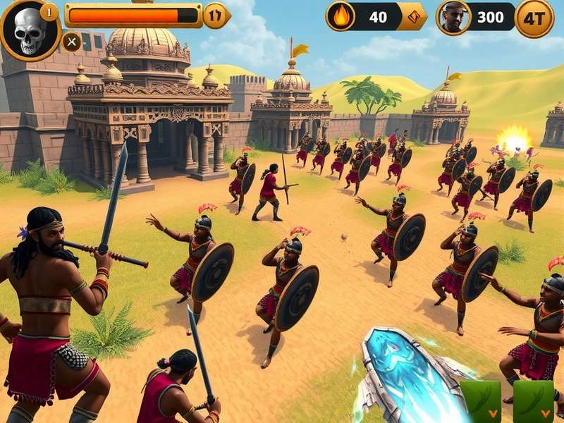 Pataliputra Punishers multiplayer battle scene with Indian warriors
